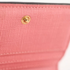 Gucci GG Surpreme Monogram Face Wallet Beige/Pink