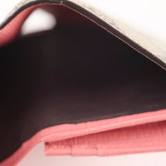 Gucci GG Surpreme Monogram Face Wallet Beige/Pink