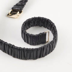 Chanel Stretchable Women's Belt Size 70 Black