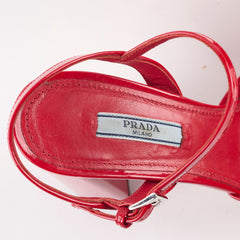 Prada Patent Pumps Red Size 36