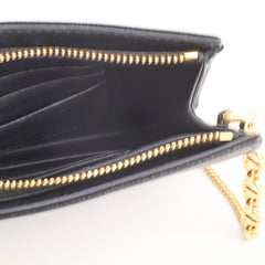 Christian Dior Caro Every Pouch Clutch on Chain Black