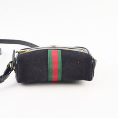 Gucci Suede Ophidia Crossbody Black
