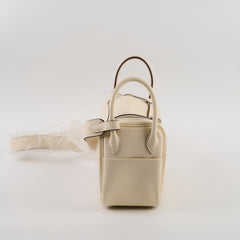 Hermes Mini Lindy Verso Swift Nata/Lime U Stamp