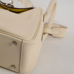 Hermes Mini Lindy Verso Swift Nata/Lime U Stamp