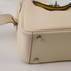 Hermes Mini Lindy Verso Swift Nata/Lime U Stamp