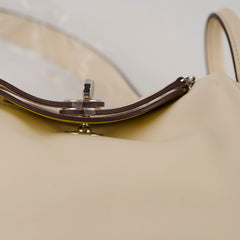 Hermes Mini Lindy Verso Swift Nata/Lime U Stamp