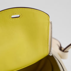 Hermes Mini Lindy Verso Swift Nata/Lime U Stamp