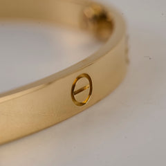 Cartier Love Bracelet Classic Model Yellow Gold Size 19