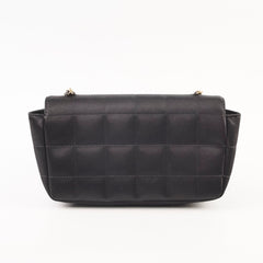 Chanel Chocolate Bar Mini Flap Black Satin