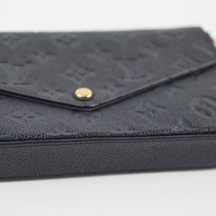 Louis Vuitton Pochette Felicie Empreinte Leather Black