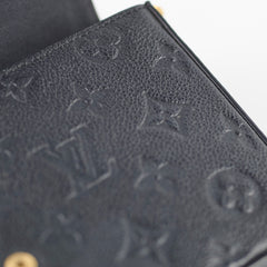 Louis Vuitton Pochette Felicie Empreinte Leather Black