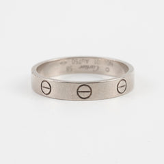 Cartier Love Ring Small Model White Gold size 58