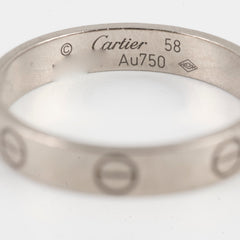 Cartier Love Ring Small Model White Gold size 58