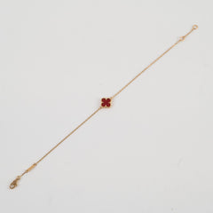 Van Cleef & Arpels Sweet Carnelian Bracelet Rose Gold
