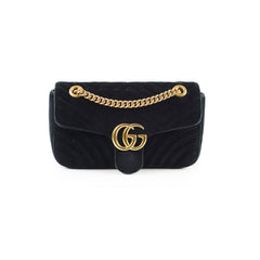 Gucci Marmont Velvet Medium Black