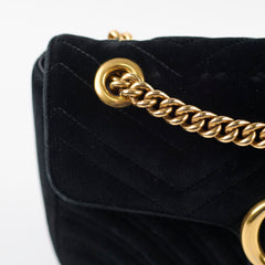Gucci Marmont Velvet Medium Black