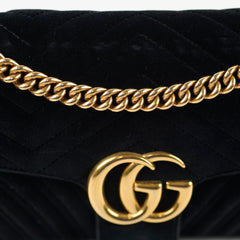 Gucci Marmont Velvet Medium Black