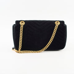 Gucci Marmont Velvet Medium Black