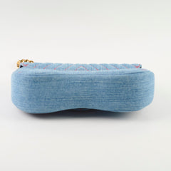 Louis Vuitton Denim New Wave Chain MM Blue Microchip
