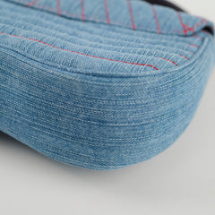 Louis Vuitton Denim New Wave Chain MM Blue Microchip