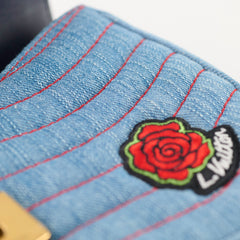 Louis Vuitton Denim New Wave Chain MM Blue Microchip