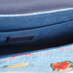 Louis Vuitton Denim New Wave Chain MM Blue Microchip