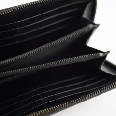 Saint Laurent Logo Long Wallet Black