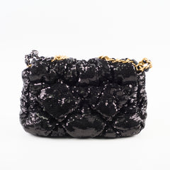 Chanel 19 Small Sequin Black Series 30