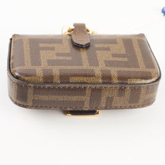 Fendi Glazed Fabric FF 1974 Nano Baguette Zucca