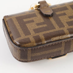 Fendi Glazed Fabric FF 1974 Nano Baguette Zucca