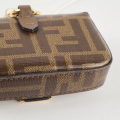 Fendi Glazed Fabric FF 1974 Nano Baguette Zucca