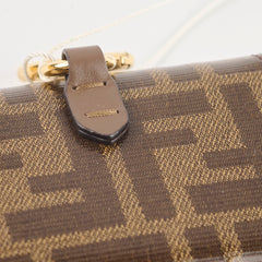 Fendi Glazed Fabric FF 1974 Nano Baguette Zucca