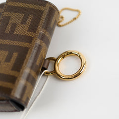 Fendi Glazed Fabric FF 1974 Nano Baguette Zucca