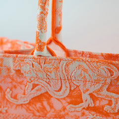 Dior Book Tote Medium Toile de Jouy Orange