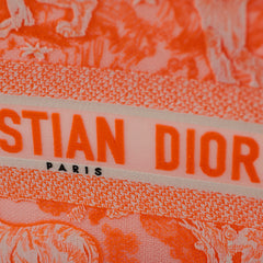 Dior Book Tote Medium Toile de Jouy Orange