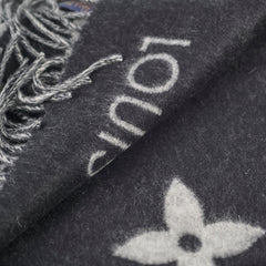 Louis Vuitton Reykjavik Cashmere Scarf Black/Grey