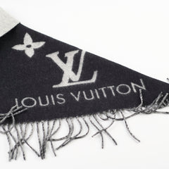 Louis Vuitton Reykjavik Cashmere Scarf Black/Grey