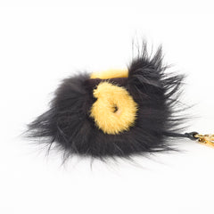 Fendi Bug Charm Black Fur