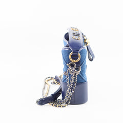 Chanel Denim Gabrielle Hobo Blue Medium