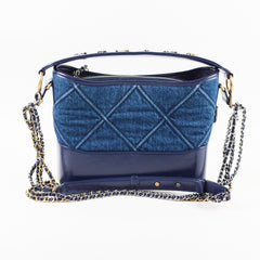 Chanel Denim Gabrielle Hobo Blue Medium