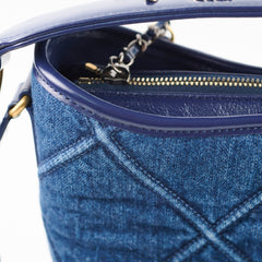 Chanel Denim Gabrielle Hobo Blue Medium