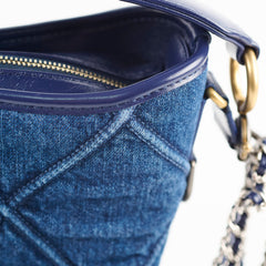 Chanel Denim Gabrielle Hobo Blue Medium
