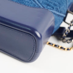 Chanel Denim Gabrielle Hobo Blue Medium