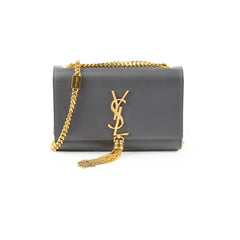 Saint Laurent Kate Tassle Small Dark Grey