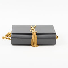 Saint Laurent Kate Tassle Small Dark Grey