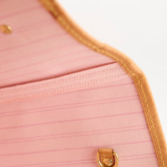 Louis Vuitton Neverfull MM Damier Azur with pouch (pink interior)