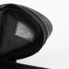 Louis Vuitton Men's Double Phone Pouch NM Monogram Shadow Black Microchip