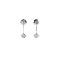 Cartier D'Amour Drop Earrings 18k White Gold