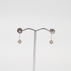 Cartier D'Amour Drop Earrings 18k White Gold