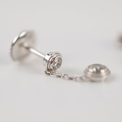 Cartier D'Amour Drop Earrings 18k White Gold